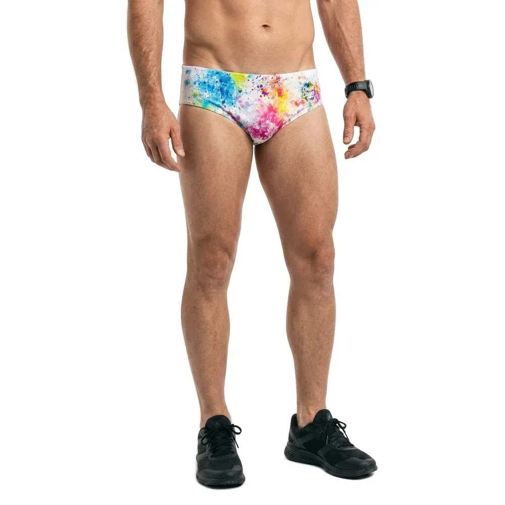 Chupa Chups Paint Swimming Brief Multicolor S Men - OTSO - FashionsVida