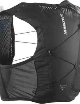 ACTIVE SKIN 4 SET LAUFWESTE Unisex BLACK / METAL S - Salomon - FashionsVida