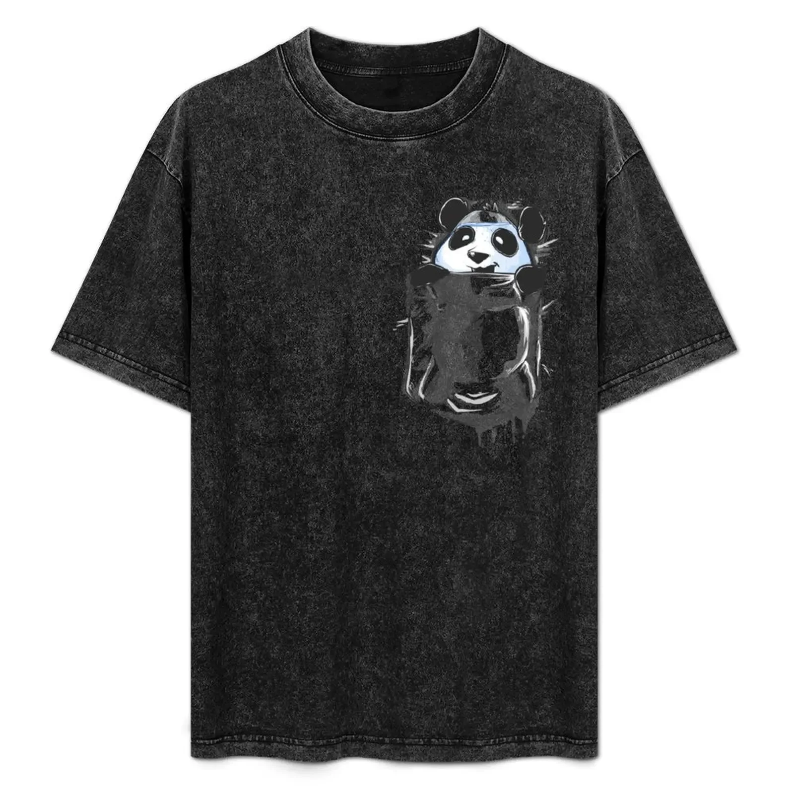 Pocket Panda T-Shirt Basic Lightweight Short Sleeve Tee - Aliexpress - FashionsVida
