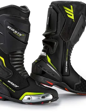Stivali Moto Tecnici BR1 Racing Nero Giallo Fluo taglia 48 - Seventy - FashionsVida