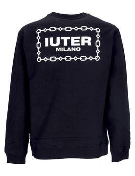 Felpa Leggera Girocollo Uomo Chain Crewneck Black