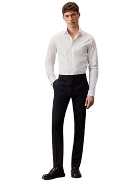Camicia bianco panna slim fit K10K108229
