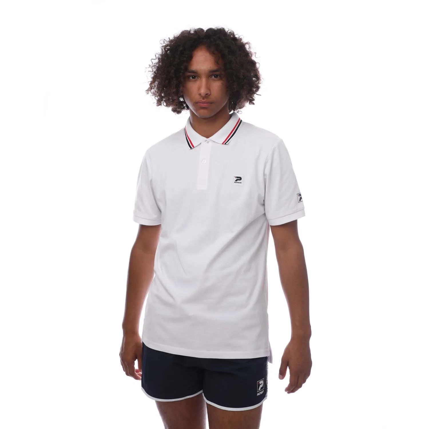 Mens Grenoble Polo Shirt In White - Size X-Small - Patrick - FashionsVida