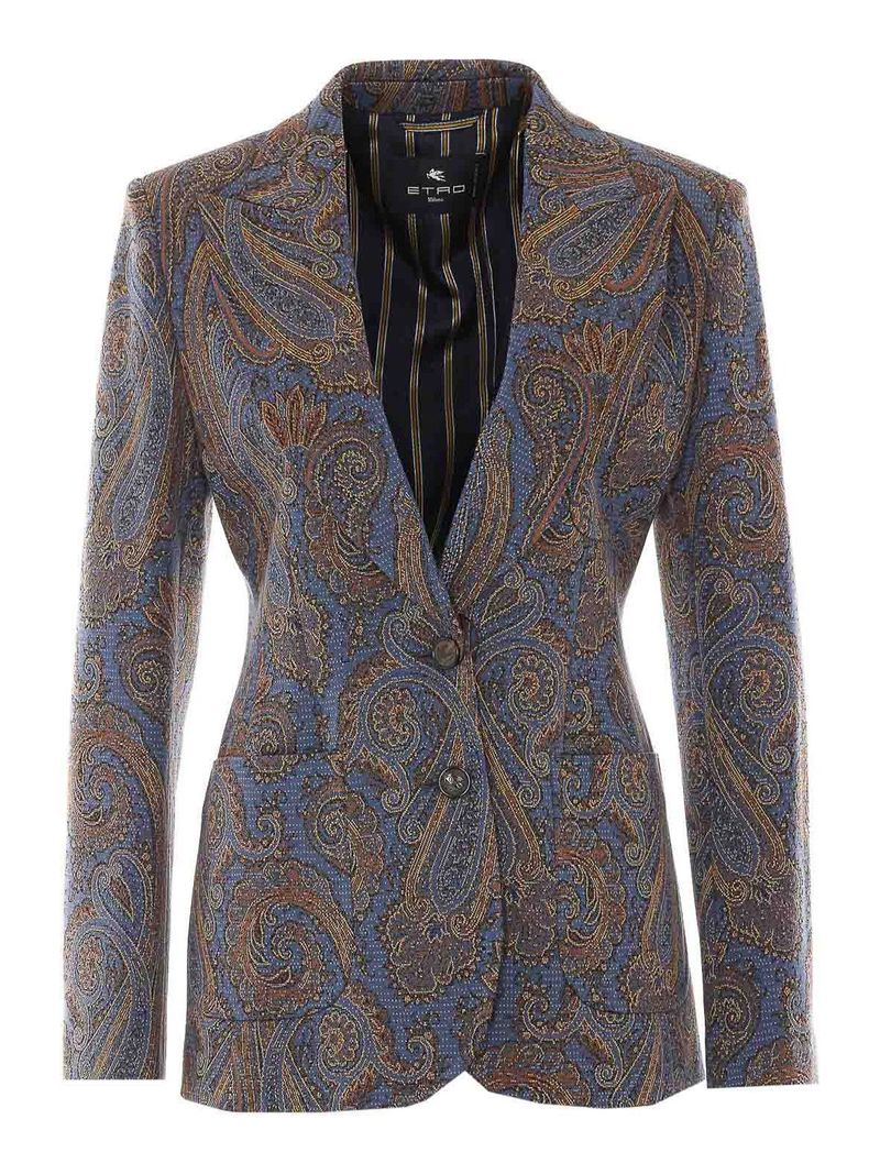 Etro giacca monopetto multicolor
