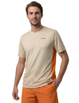 Lob Short Sleeve T-shirt Beige M - Siroko - FashionsVida