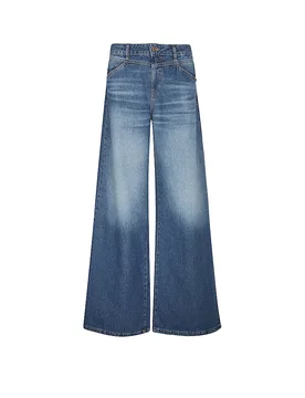 Jeans Wide Leg HAZEL blau 29/L32 damen - CUP OF JOE - FashionsVida
