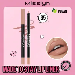 Pieza Delineador de labios hecho para durar, lápiz de labios afilable, maquillaje de labios mate altamente pigmentado, acabado normal suave y de larg