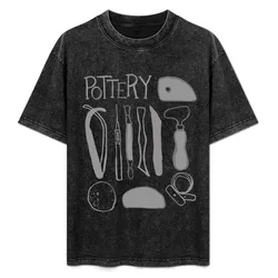 Ceramic Tools T shirts T-Shirt Daily Casual Short Sleeve Tee Shirt