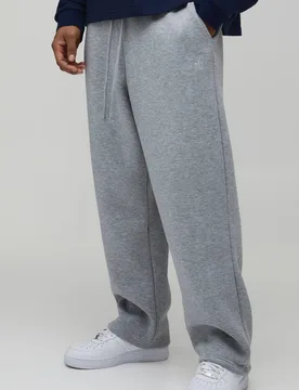 Herren Baggy BM Scroll Barrel Fit Jogginghose Grey Marl Größe Large - boohooMAN - FashionsVida