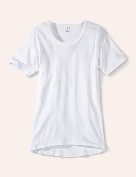 Feinripp-Shirt 2er-Pack, #normale Größen, Farbe Weiß, 9(3XL), reine Baumwolle ohne störende Seitennähte Herren - Walbusch - FashionsVida