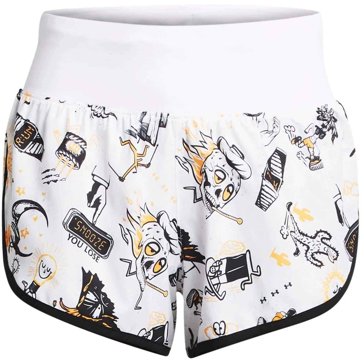 Womens We Run Athletic Bermuda Shorts In White - Size 10 Uk - Under armour - FashionsVida