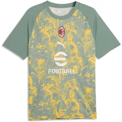 T-shirt à Manches Courtes Avant-match Ac Milan 25/26 Green Moon / Sunny Yellow 2XL