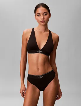 Logo Non Wired Triangle Bralette Black female - Calvin Klein - FashionsVida