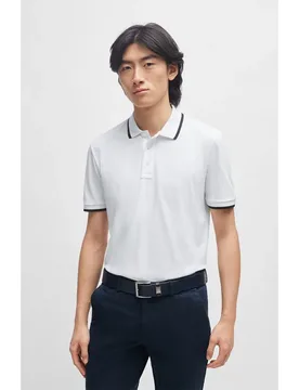 Polo A Maniche Corte Parlay 190 1021531 Natural L - BOSS - FashionsVida