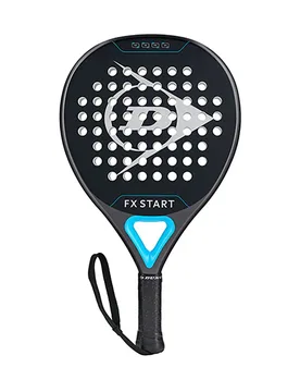 Fx Start Padel Racket Gun Metal / Cyan / Metallic Silver 365 gr - Dunlop - FashionsVida