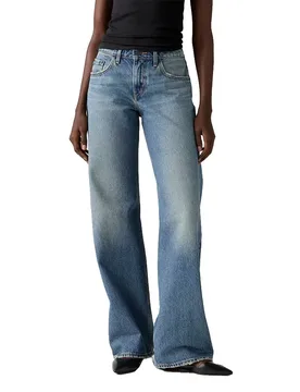 Jeans Taille Basse A5566 Loose Fit Medium Indigo 27 - Levi´s ® - FashionsVida