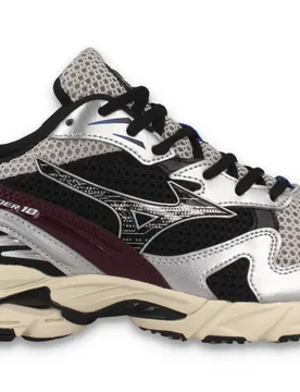 Wave Rider 10 - Sneaker - silber schwarz - Herren - Size: 46 - Mizuno - FashionsVida