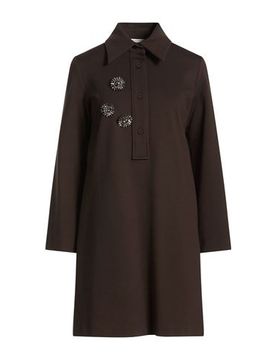 Mini-Kleid Damen Schokobraun 32,34,36,40 Damen