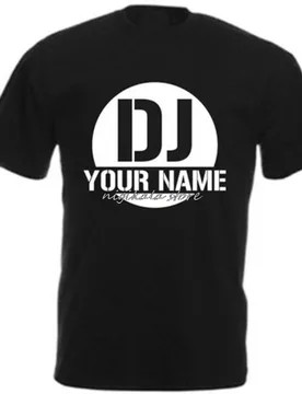 Custom T Shirt DJ Your Name Logo Printed Mens Womens Casual Tops Tees Shirts Diy Names Short Sleeve Funny Shirt Plus Size - Aliexpress - FashionsVida