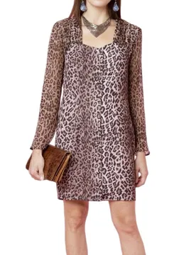 Julianne Leopard Print Button Down Dress - Rixo - FashionsVida