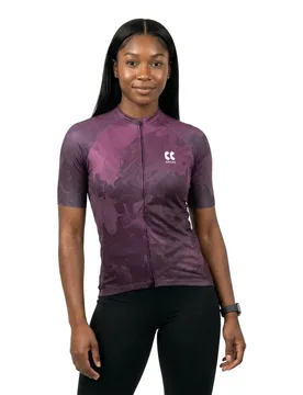 Maglia A Maniche Corte Motion Z6 Plum Purple - KALAS - FashionsVida