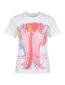 Comme Des Garçons Camiseta Mujer Blanco L,M Mujer