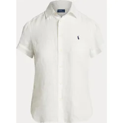 Camisa de mujer de lino y manga corta