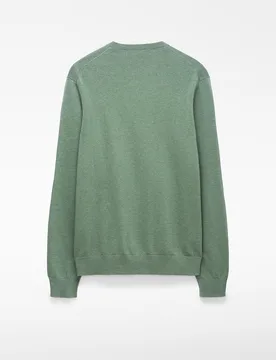 Jersey de hombre de cuello pico en algodón orgánico - Adolfo Dominguez - FashionsVida