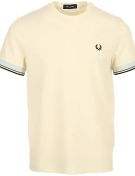 T-Shirt Twin Tipped Cuff T-Shirt Eu S;Eu M;Eu L;Eu Xl Male - Fred perry - FashionsVida