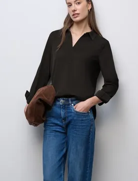 Street One Cordbluse female Braun