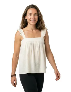 T-shirt Sans Manches Jinte Spaghetti Canvas Off White M - Protest - FashionsVida