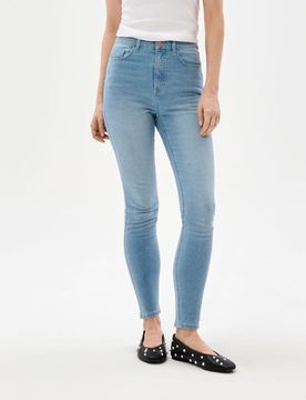 Jeans high waist skinny - blu
