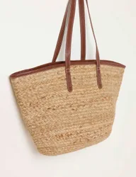 Raffia Tote Bag Natural female