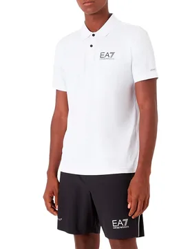 Ea7 Polo A Maniche Corte 8npf23 White XS - Emporio armani - FashionsVida