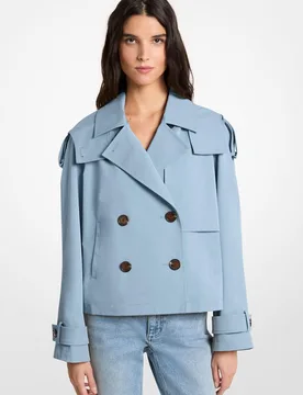 Gabardina de mujer corta con doble botonadura - MICHAEL Michael Kors - FashionsVida