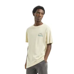 T-shirt à Manches Courtes Trees & Waves Cream M