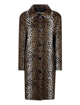 Cappotto con stampa jacquard