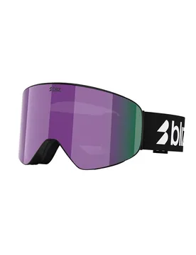 Masque De Ski Flow Matte Black/Matte Black Brown W Purple Multi/CAT3 Homme - Bliz - FashionsVida