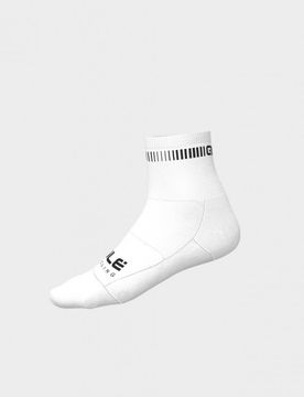 Calzini ciclimo Q-SKIN 12cm LOGO bianco-nero