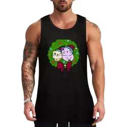 Feline merry catmas Tank Top Lightweight Sports Tank Top Quick Dry Sleeveless Tee