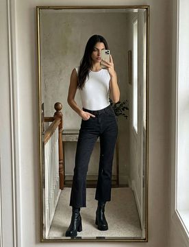 Sinsay - Jeans kick flare - nero