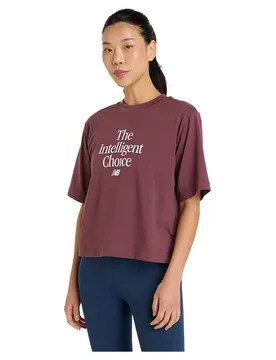 T-shirt à Manches Courtes Intelligent Choice T-shirt Faded Plum 532 S - New Balance - FashionsVida