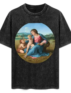 Raphael - The Alba Madonna T-Shirt Basic Casual Wear Short Sleeve Top - Aliexpress - FashionsVida