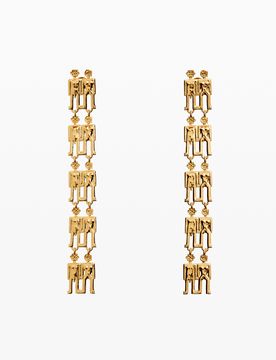 Boucles d’oreilles chaîne Robots Zalio, U