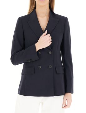 Blazer lana vergine BLU SCURO 44