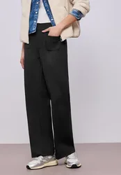 Straight Leg Hose mit Taschen female Schwarz