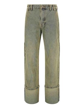 Jeans onde della superficie del cuffia