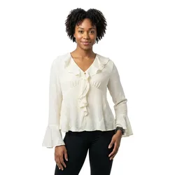 Blusa A Maniche 3/ 2101015 Regular Fit Light Pearl XL