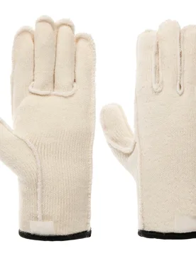 Wakayama Wool Liner 5-Finger Undergloves by - cream white - Size: 10 HS - Hestra - FashionsVida