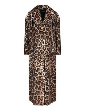 Cappotto Doppiopetto In Pelle Di Capra